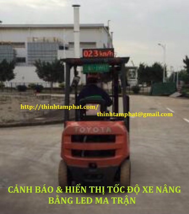 hiển thị tốc độ xe nâng